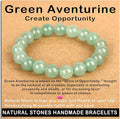 AD Beads Handmade Gemstone Stretch Elastic Bracelet Crystal Healing Reiki Nature's Beauty and Spiritual Essence Unisex