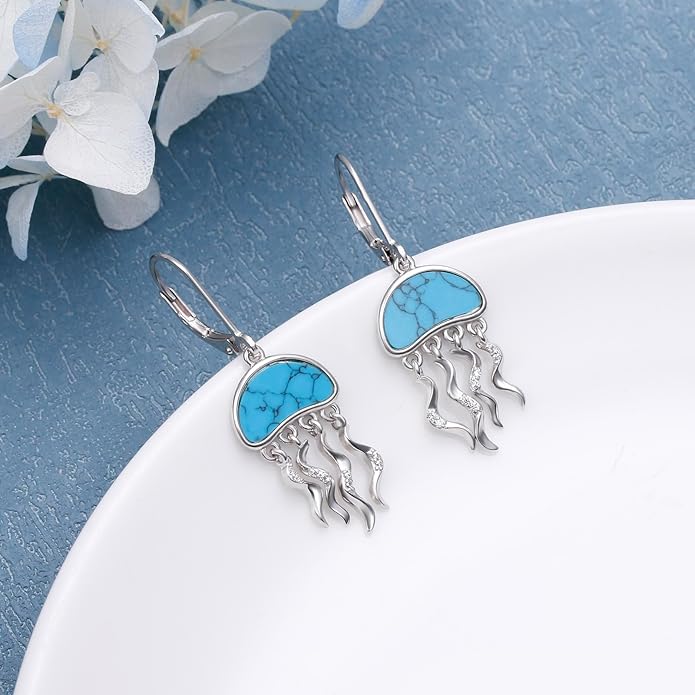 FLYOW 925 Sterling Silver Cute Animal Jewelry Hummingbird/Butterfly/Wolf/Corgi/Cat/Snake/Spider/Bat/Penguin/Bear/Opossum/Frog/Guinea Pig for Women Mother Friend Animal Lovers