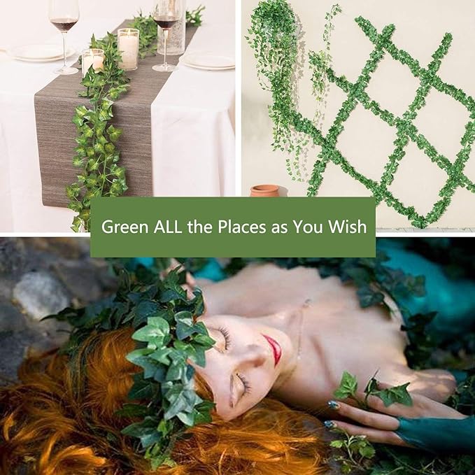 12 Pack Fake Vines for Room Decor Artificial Ivy Garland - Image 2