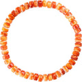 Puka Shell Bracelet Boho Adjustable Orange Beaded Surfer Anklet Handmade Natural Shell Jewelry Unisex Men Women Everyday Versatile Hawaiian Style
