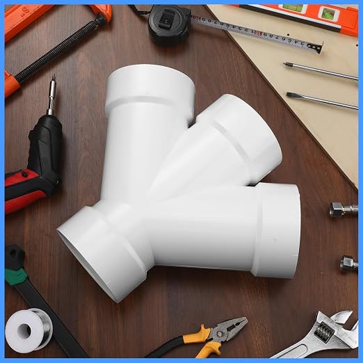 Pushglossy 1 Pcs 3 Inch Schedule 40 PVC Dwv Double Wye Fitting | Schedule 40 - Image 7