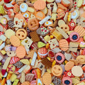 100pcs Cute Slime Charms Mixed Set Resin Flatback for DIY Craft Making and Ornament Scrapbooking Beads Assorted Candy Fruit Cake Resin Ornament Kit Making Supplies