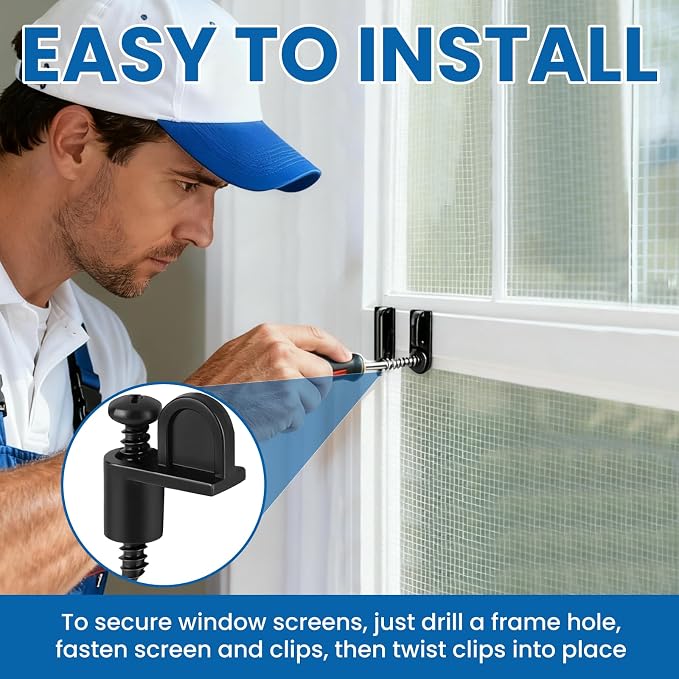 30 Pcs 3/8 Inch Nylon Window Screen Clips - Image 4