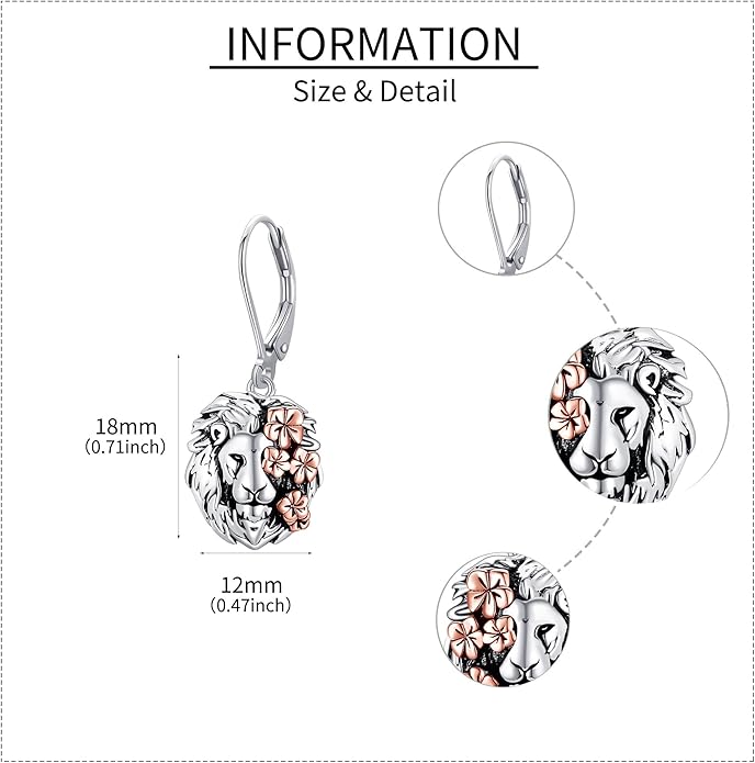925 Sterling Silver Earrings for Women Dangle Drop Earrings Jewelry Gifts