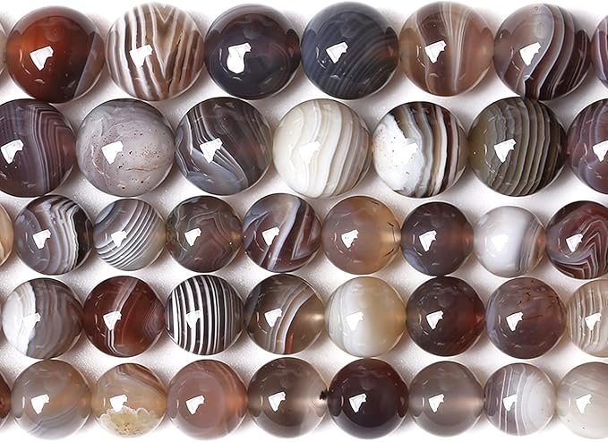 4MM 88PCS Natural Gemstone Stone Botswana Sardonyx Agate Beads for Jewelry Making DIY Bracelet