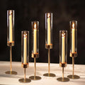 NUPTIO Hurricane Candle Holder for Candlestick, Modern Candles Stick Decor for by Nuptio