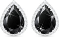 Linawe Women Stud Earrings, Teardrop Diamond Moissanite Cubic Zirconia Earrings Studs Rhinestone Jewelry Gold/Silver/Rose Gold