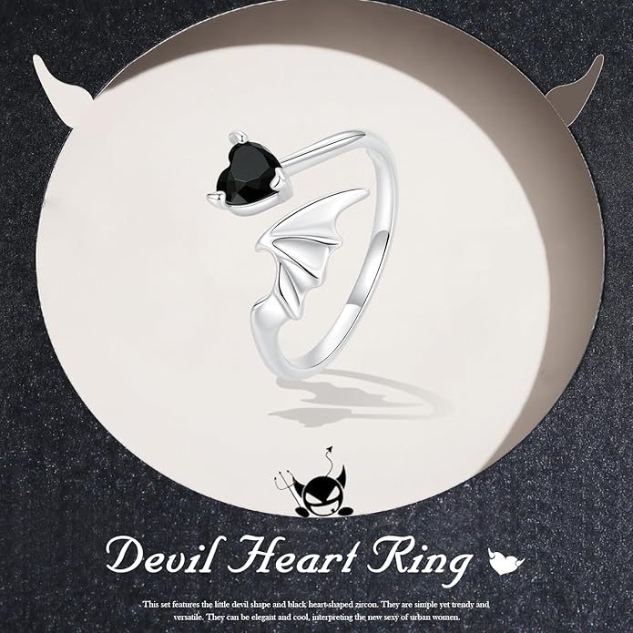 WOSTU Animal Open Adjustable Ring Playful Cat Dachshund Snake Koi Fish Hummingbird Bat Heart Feather Stacking Ring for Women, Sterling Silver Plated Pet Memorial Jewelry Gift for Cat Lovers