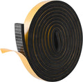 Kikerike Self Adhesive Foam Tape Weatherstrip 2in x 1/2in x 6.5Ft High Density by Kikerike