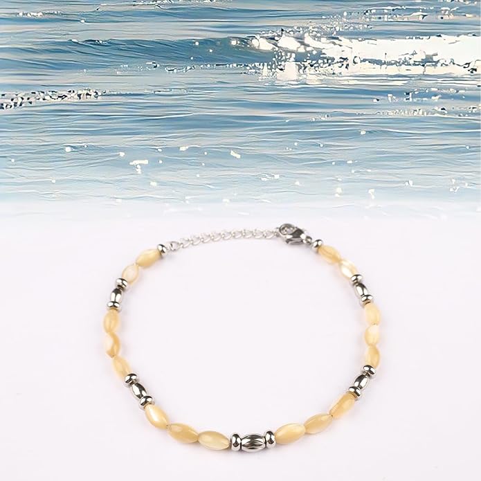Natural Gem Stone Beaded Bracelets for Women Adjustable Stainless Steel Agate Lapis Tiger Eye Aventurine Rose Quartz
