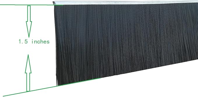 Door Bottom Brush Seal 3 Pack, Retsun 1 1/2" x 39.37" Aluminum Door Sweep - Image 7