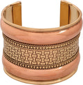 Touchstone Indian Bollywood Handcrafted Slip In Easy To Wear Stylish Wrist Enhancer Designer Broad Jewelry Cuff Bracelet For Women and Men.