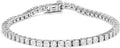 Original Classics 1.0 Cttw Miracle Set White Diamond Round Faceted Bezel Tennis Bracelet (I-J Color, I3 Clarity) - Choice of Metal Color and Size