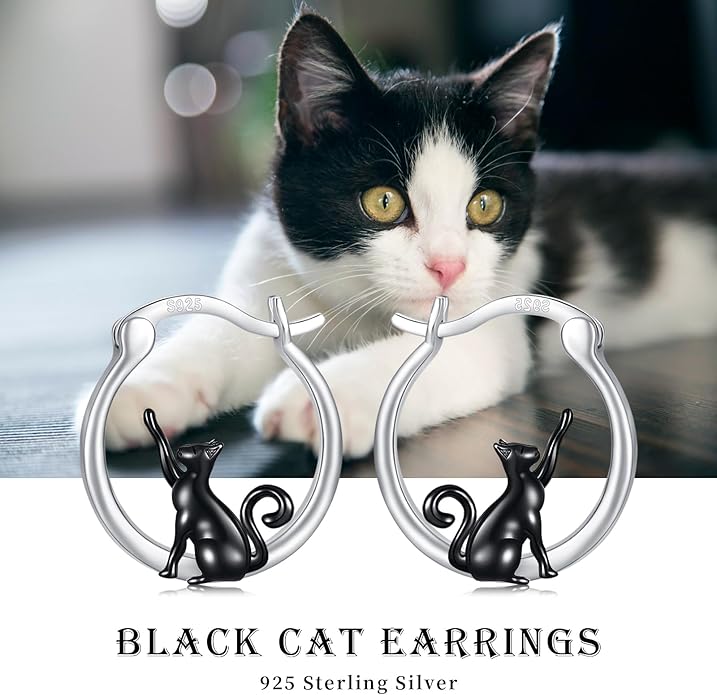 JUSTKIDSTOY Hypoallergenic Panda/Unicorn/Hummingbird/Dolphin Hoop Earrings for Women 925 Sterling Silver Animal Huggie Hoop Earrings Jewelry Gifts for Sensitive Ears