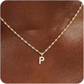 Initial Necklaces for Women,14K Gold Plated Necklaces, A-Z Letter Pendant Charm Necklace Trendy Dainty Hypoallergenic CZ Custom Personalized Name Necklace Gold Jewelry Birthday Christmas Gift for Her