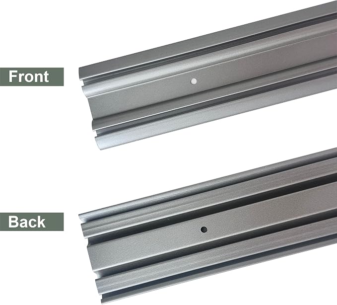 DIYHD Bypass Mirror Closet Door Bottom Track, Roll Formed Steel Sliding Door - Image 5