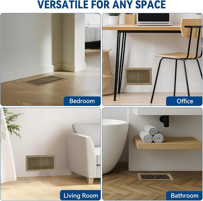 4" x 8" Floor Register Vent Covers 2-Pack - Image 7