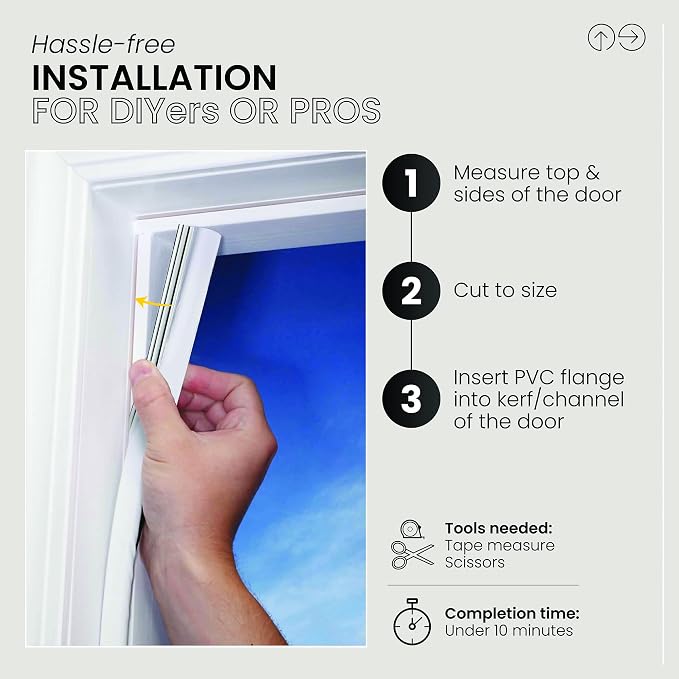 MD Building Vinyl-Coated Foam Door Seal - Image 3