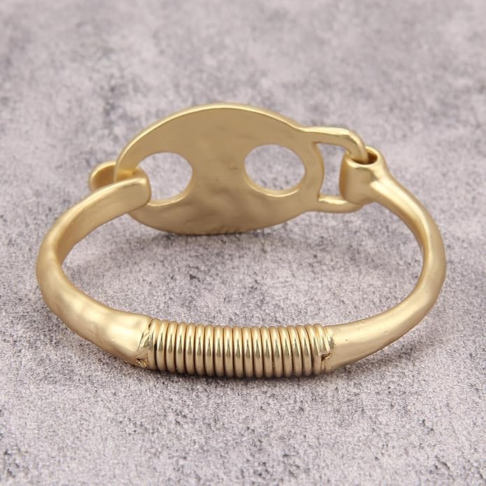 Gold Cuff Bracelet for Women Silver Beaded Bracelets Open Bangle Stackable Stretch Bead Bracelet Boho Jewelry Gifts for Wife Couple