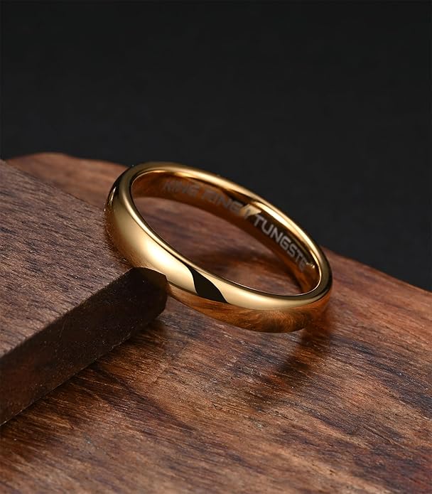 King Ring Tungsten 4/6/8mm Rings – Super Polished Finish Tungsten Bands – Designed in USA