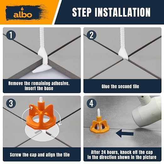 ALBO Tile Leveling System Set 1/32 inch - Image 5