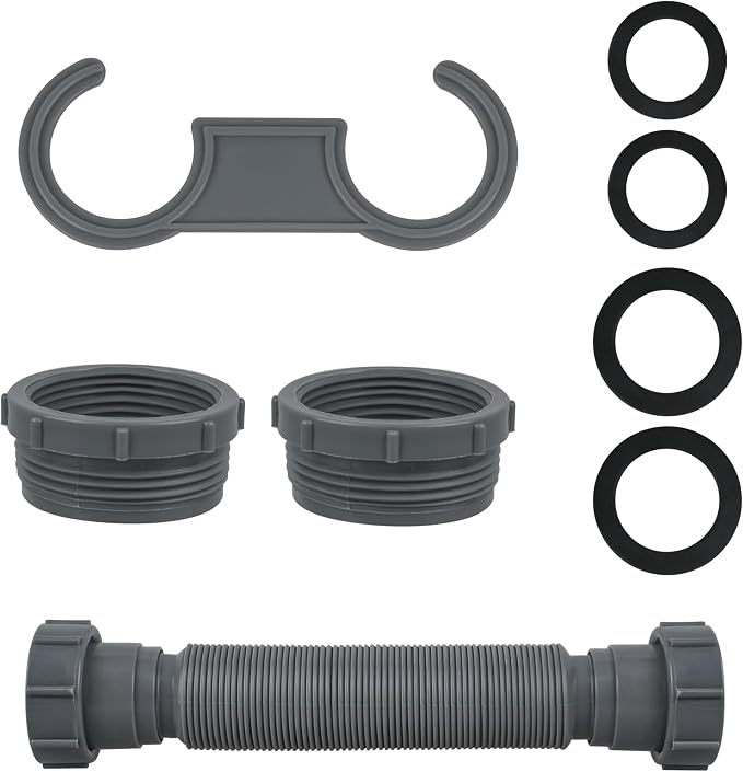 Flexible Sink Drain Pipe P Type Water Storage Bend, by Unknown