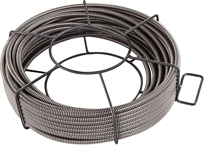 VEVOR Drain Cleaning Cable 100 ft x 1/2 inch Solid Core Cable Sewer Cable - Image 10