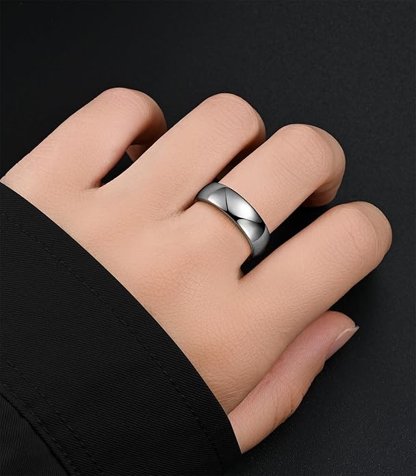 King Ring Tungsten 4/6/8mm Rings – Super Polished Finish Tungsten Bands – Designed in USA