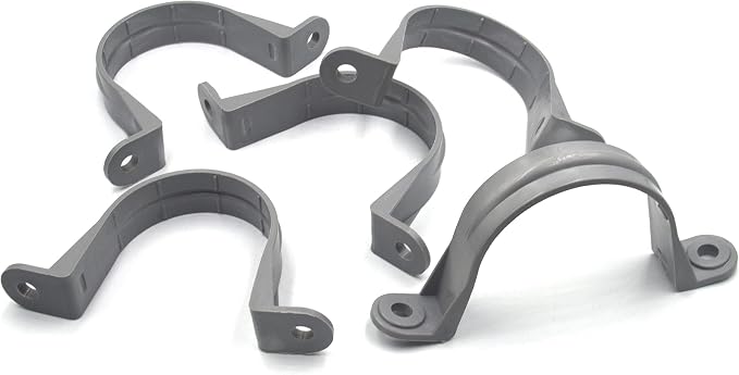 ISPINNER 6pcs 1-1/2 Inch PVC Pipe Straps, 2 Holes Plastic Conduit Strap - Image 3