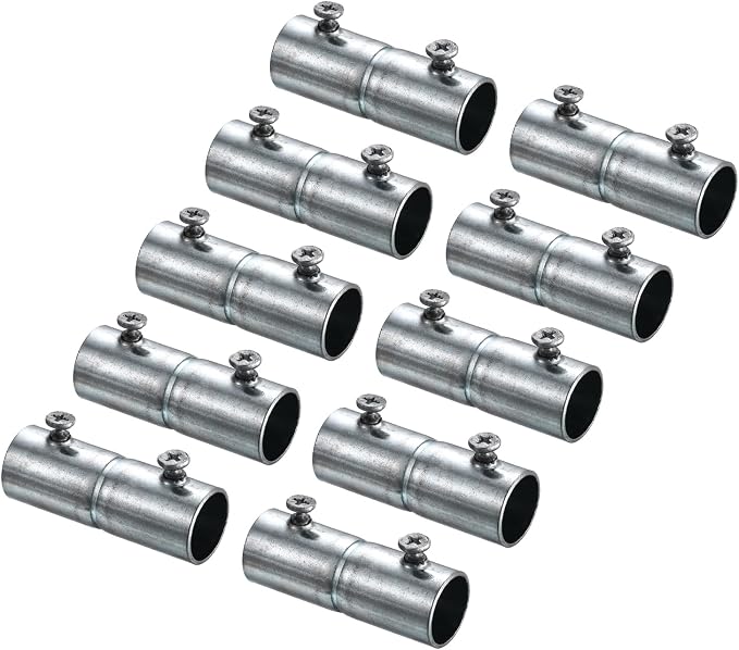 uxcell EMT Coupling, 16mm EMT Set Screw Coupling Conduit Fittings 53mm Length by uxcell