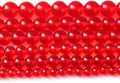 10mm 37pcs Garnet Red Glass Crystal Beads Natural Stone Beads for Jewelry Making Crystal Energy Healing Power Stone Beads DIY Bracelet Necklace Accessories (Red Glass, 10mm)