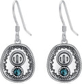 Western Earrings for Women 925 Sterling Silver Turquoise Western Country Dangle Drop Earrings Country Jewelry Gifts for Cowgirl Cowboy