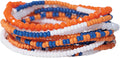 INK + ALLOY Game Day Bracelet Stacks, Beaded Bracelets for Football Gameday Outfits, Handmade Jewelry for College Students, Teachers, Football Moms, Set of 10