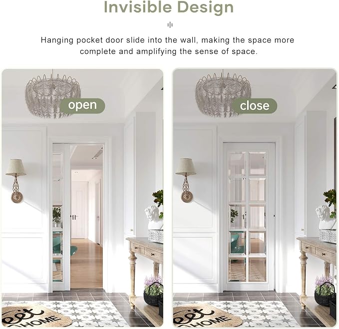 5FT/60in Pocket Doors Hardware Kits, Commercial Grade, Aluminum Box Rail Kit - Image 4