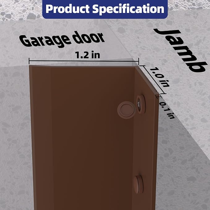Garage Door Top and Side Seal, 36 FT x 2.2", adhesive backed seal - Image 2