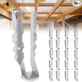 50 Pcs 2x10 Joist Hangers, 18 Gauge Metal Face Mount Joist Hanger, Lu210 Joist by Levendor