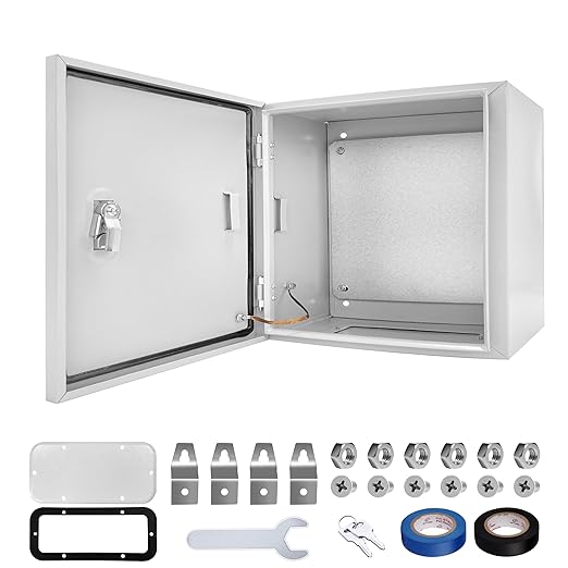 Electrical Junction Box 12x12x8, NEMA 4X IP66 Steel Enclosure Box | 1.5mm steel by CXCESNS