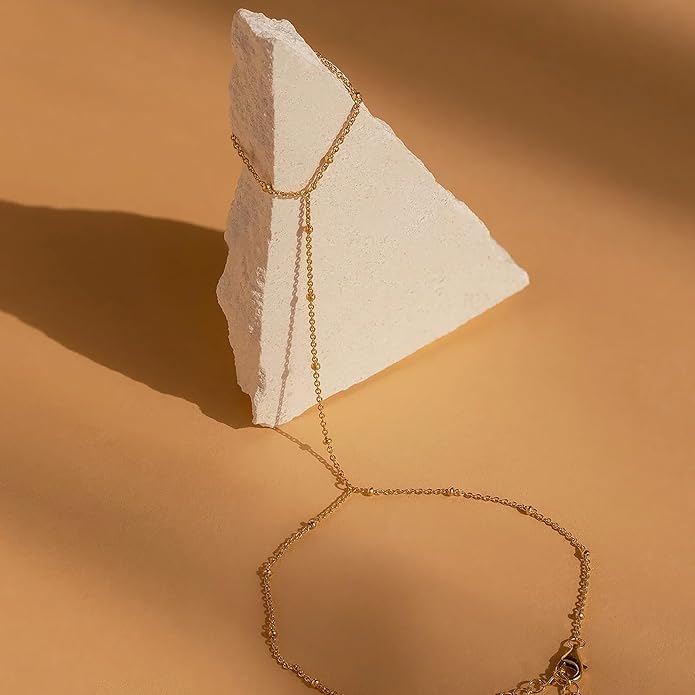 Gold Bracelets Set for Women Stack, Dainty Thick Bracelets Stack for Women Trendy, Simple Thin Gold Plated Cuff Stackable Bracelets With Beaded Cuban Paperclip Snake Rope Bangle Hand Chain Jewelry Gifts for Women Non Tainish