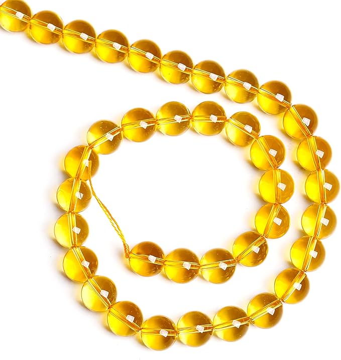 4MM 88PCS Natural Crystal Stone Clean Citrine 3A Grade Loose Beads for Jewelry Making DIY Bracelet