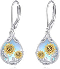 POPLYKE Celtic Filigree Teardrop Drop Dangle Earrings Sterling Silver Leverback Earrings Jewelry for Women