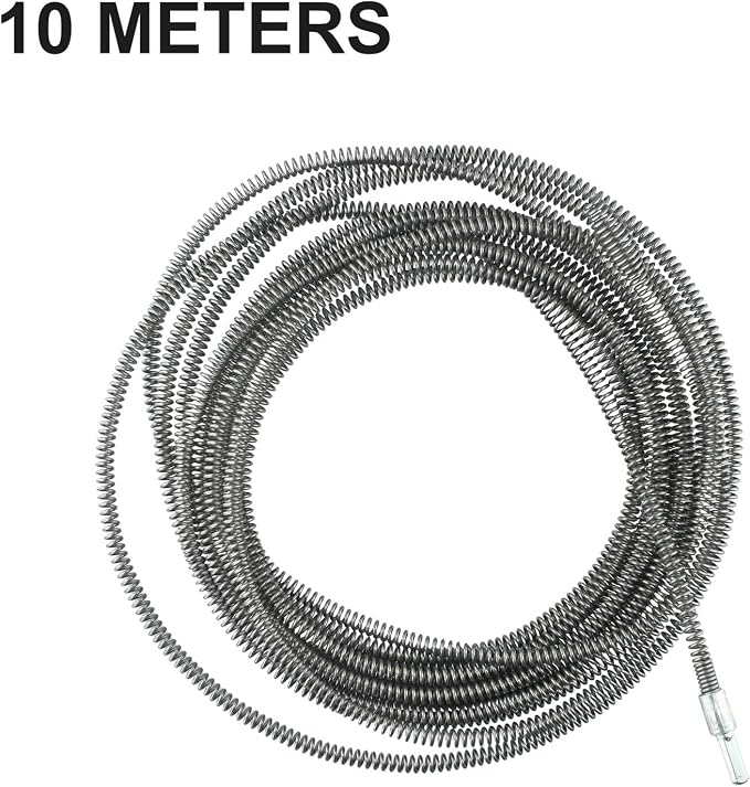 5M Drain Snake Drill, Manganese Steel Pipe Dredging, Flexible Sewer Cleaner - Image 3