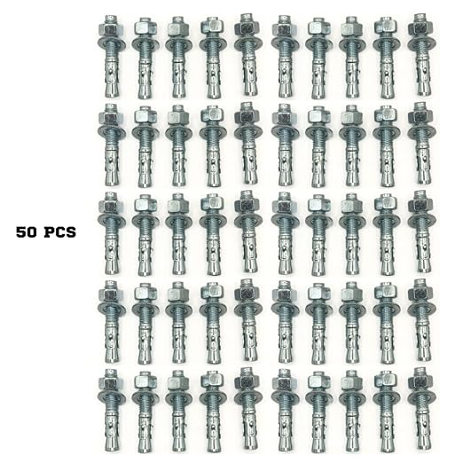 MIGHTY FASTENERS Zinc-Plated Steel Wedge Anchors, 3/4" X 4-1/4" - Image 3