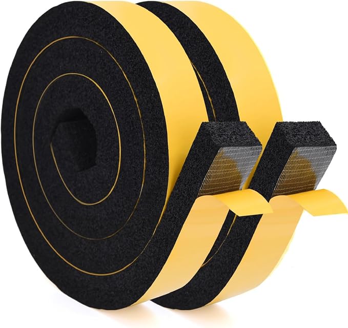 YoleShy Window Air Conditioner Foam Tape 2 Pcs 2 Inch Wide x 1 Inch Thick by YoleShy