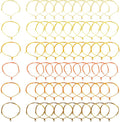 60Pcs Adjustable Braided Cord Colorful Waxed Thread Half Finished Bracelet with Jump Rings Knotting Bracelet Ropes for Wrist DIY Women Jewelry Friendship Bangle Decor 2-3/8 Inch Long-Yellow