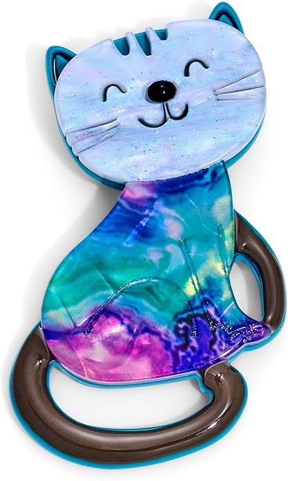 Cat Brooch Pin for Women Acrylic Lovely Cat Brooch for Clothes Bags Backpacks Animal Brooch Pin Accessory Gift