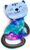 Cat Brooch Pin for Women Acrylic Lovely Cat Brooch for Clothes Bags Backpacks Animal Brooch Pin Accessory Gift