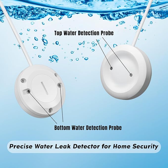 Water Leak Detector for Home, for 1-Inch Diameter Pipe | Water Alarm Leak - Image 4
