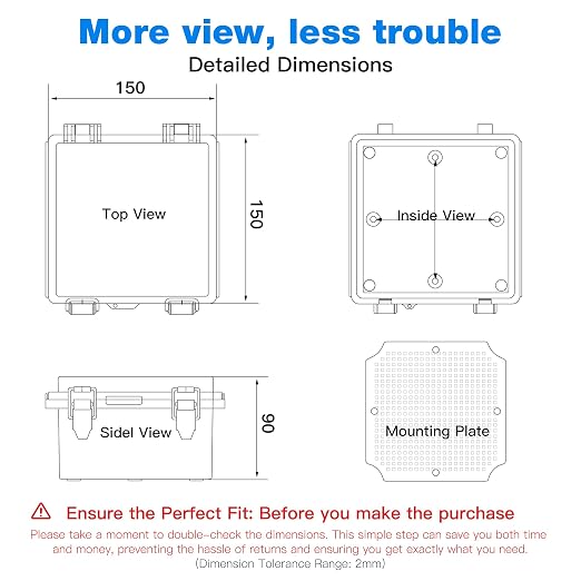 Junction Box Outdoor Waterproof Electrical Boxes IP67 Plastic Enclosure | - Image 3