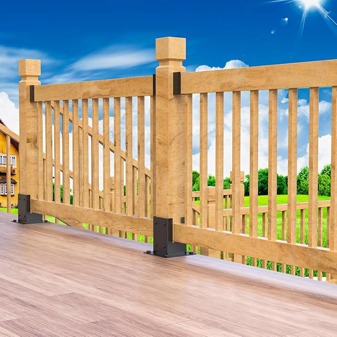 4x4 Pergola Brackets Kit, 3.6 in, 2 4-Way Corners, 2 Post Bases | Q235 Steel - Image 4