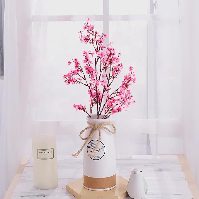 10 Pcs Fake Flowers, Real Touch Babys Breath Artificial Flowers, Full Baby - Image 2